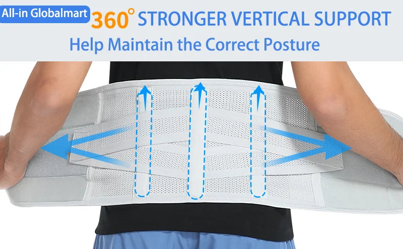 Men Waist Support Belt For Back Pain Waist Trainer Trimmer Belt Gym Waist Protector Weight Lifting Sport Body Shaper Corset Faja
