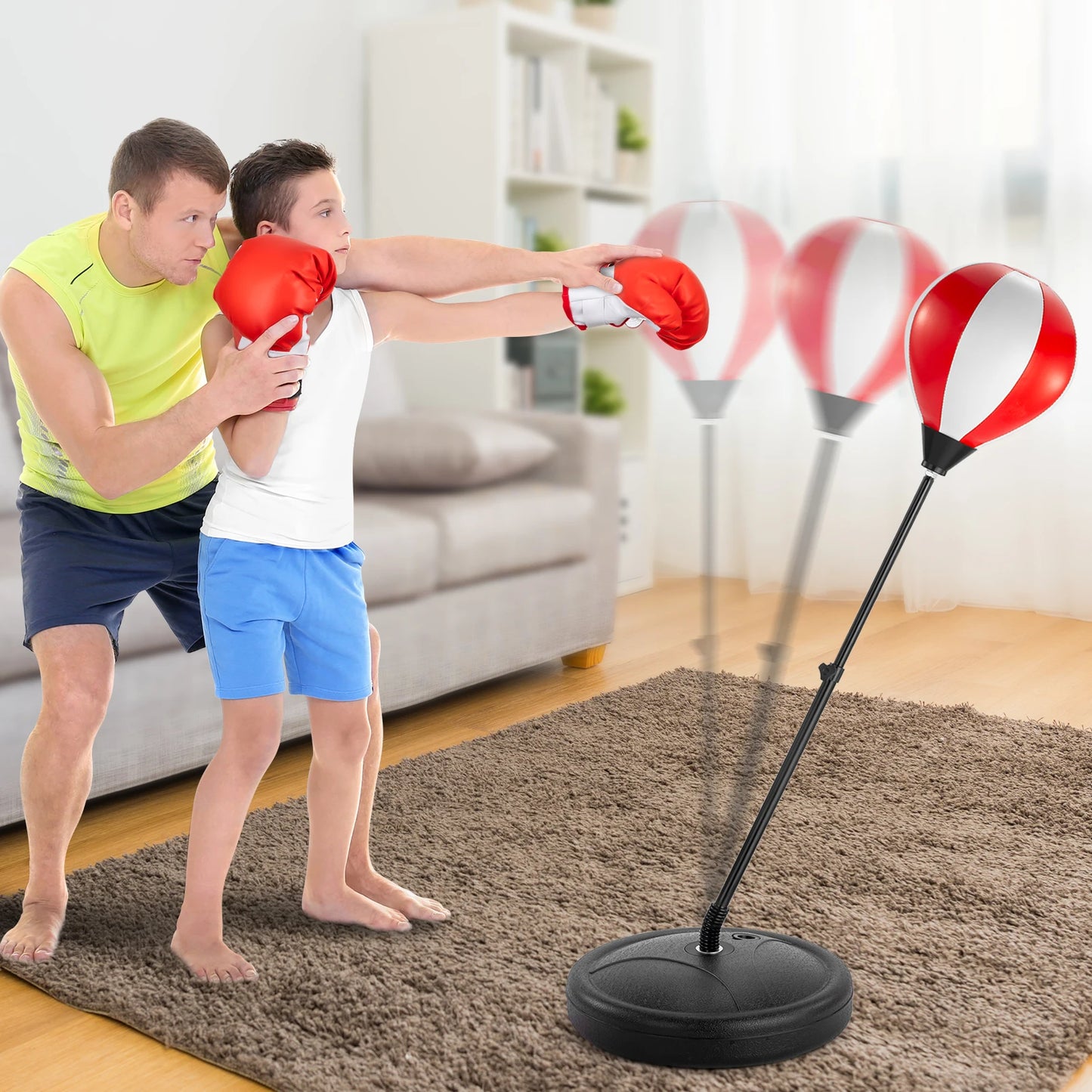 Training Boxing Ball Children Punching Bag Ball Kids Boxing Response Gloves Sport Musculation Training Home Gym Toys Gifts Boys