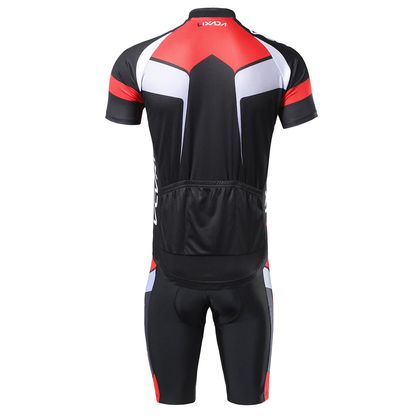Men Breathable Quick Dry Comfortable Short Sleeve Jersey + Padded Shorts Cycle Clothing Set Riding Sportswear