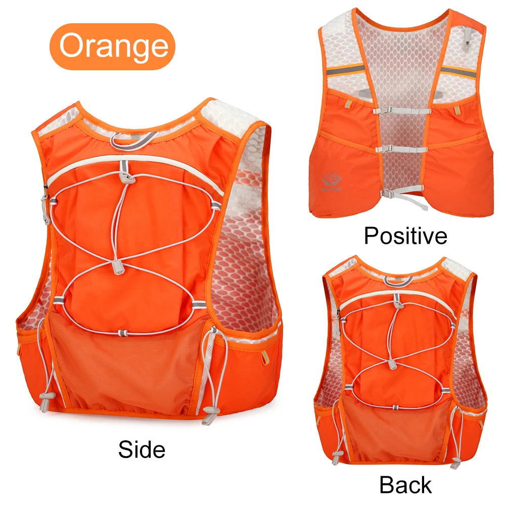 Lightweight Running Vest Waterproof Water Bladder Daypack Reflective Outdoors Hydration Pack for Hiking Trail Running
