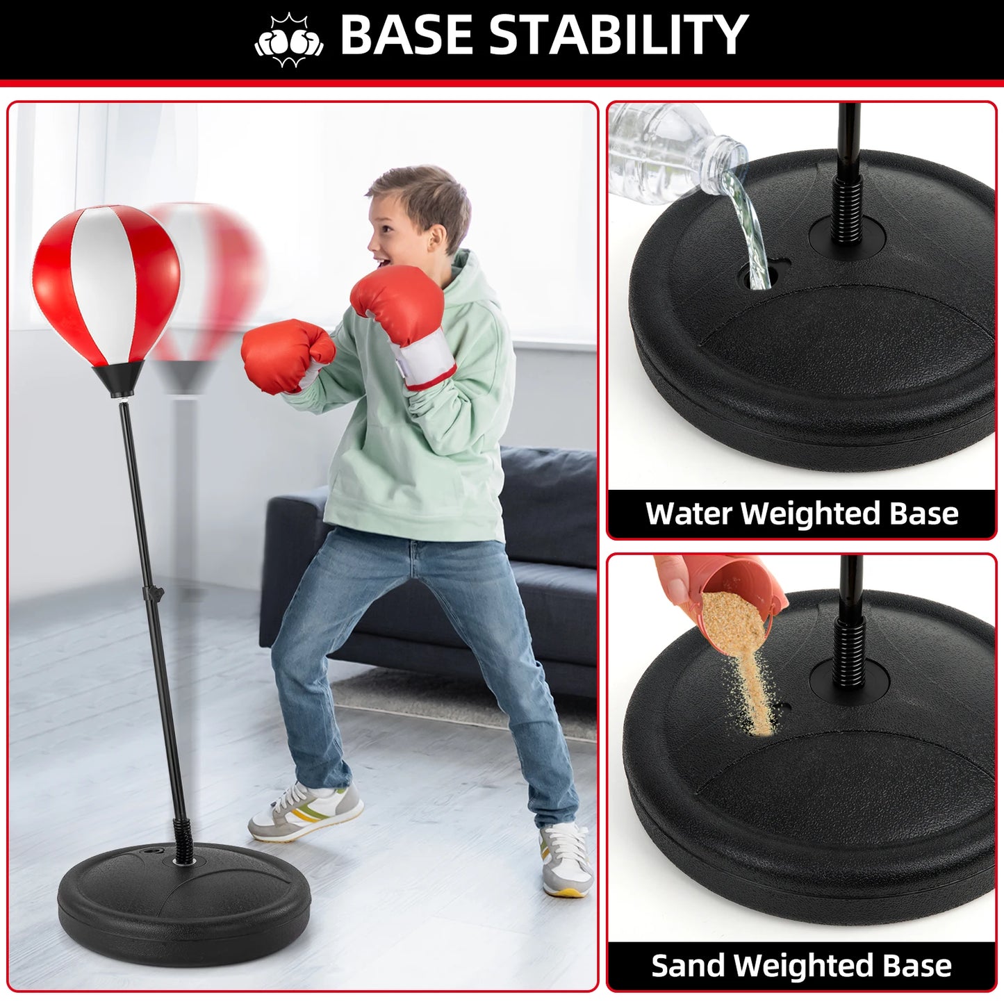 Training Boxing Ball Children Punching Bag Ball Kids Boxing Response Gloves Sport Musculation Training Home Gym Toys Gifts Boys