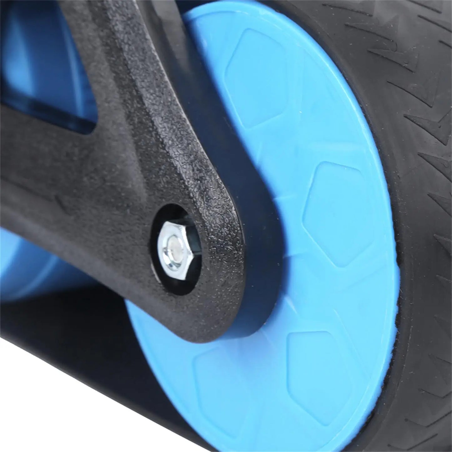 Springback Wheels Roller Domestic Abdominal Exerciser Push‑up Training Mute Fitness Equipment Blue Springback Wheels Roller