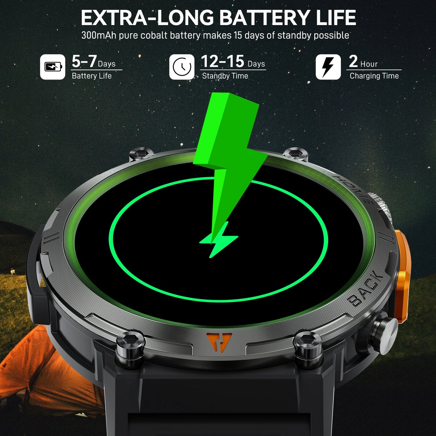 LaNikar 2025 KE3 Bluetooth Call Smart Watch Men Full Touch Screen Health Monitor With steel ring Men SmartWatch For IOS Android