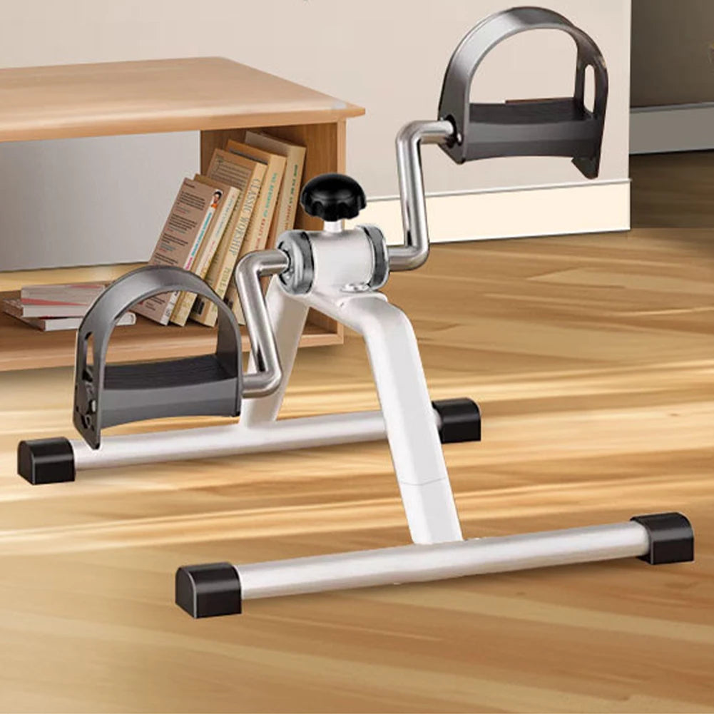 Portable Pedal Exerciser Under Desk Bike Pedal Exerciser Non Slip Foot Peddler Machine Mini Bicycle Trainer for Home Exercise