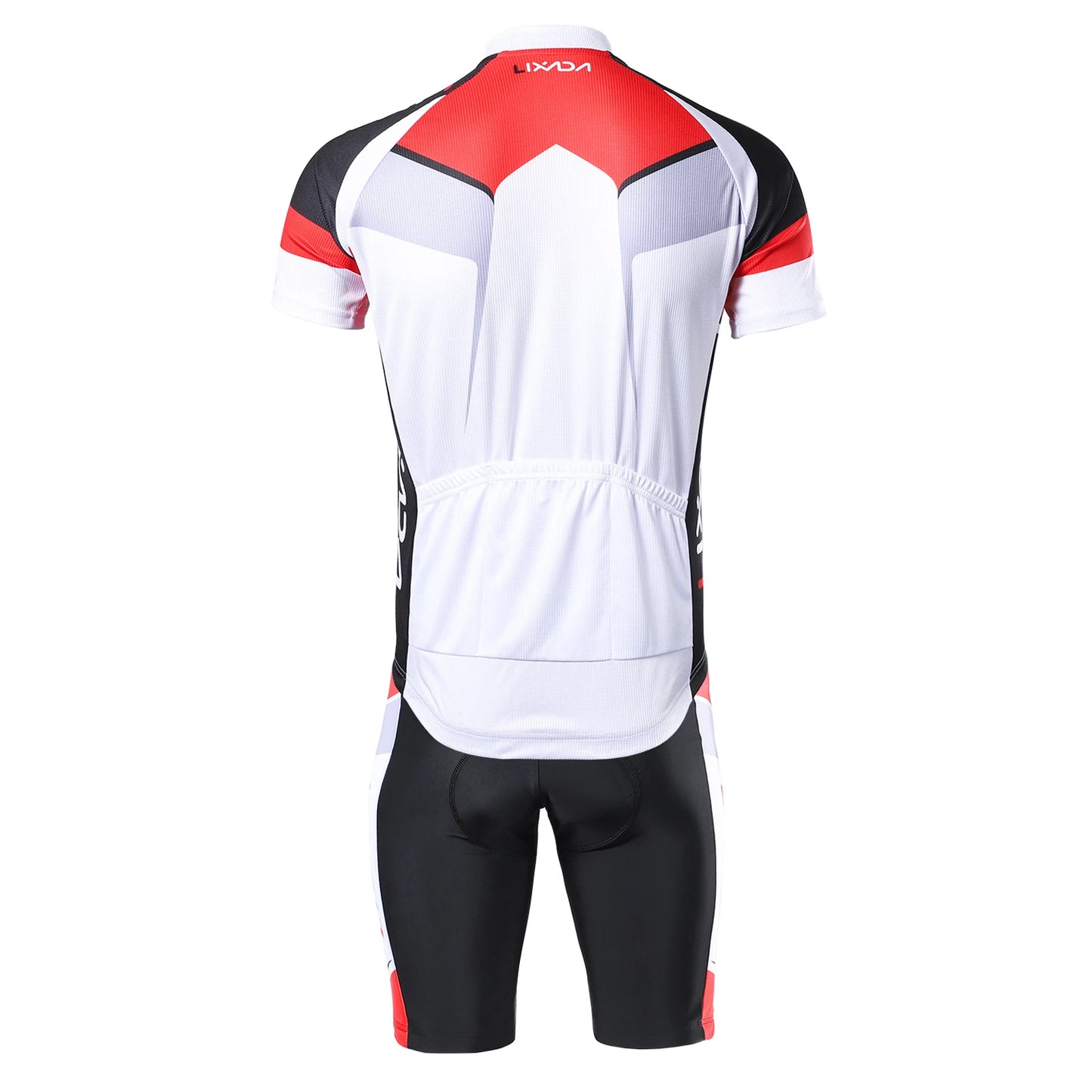 Men Breathable Quick Dry Comfortable Short Sleeve Jersey + Padded Shorts Cycle Clothing Set Riding Sportswear