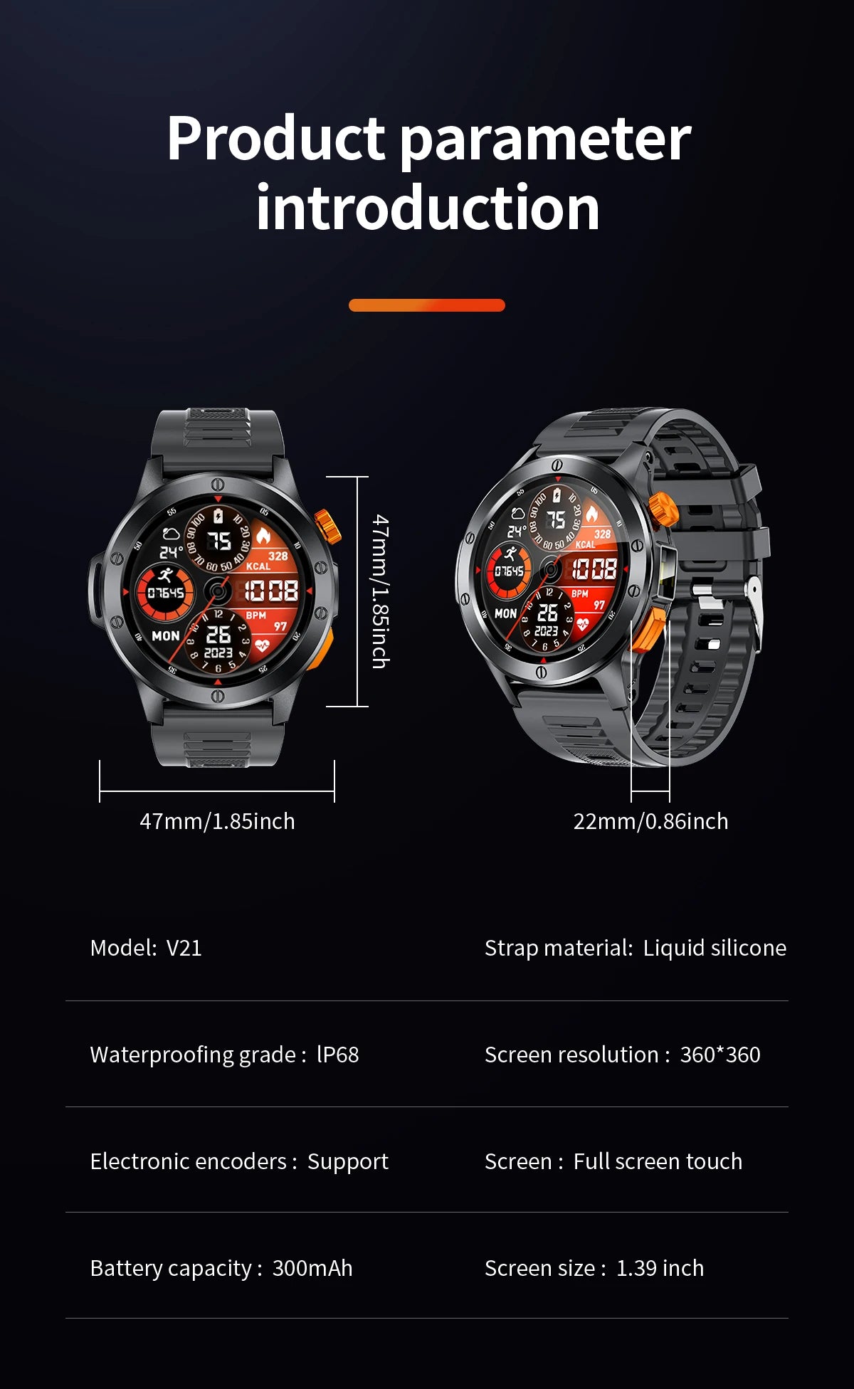 LIGE Sports Smart Watch Men LED Flashlight IP68 Waterproof Bluetooth Call Health Watches Voice Assistant Military Smartwatch Men