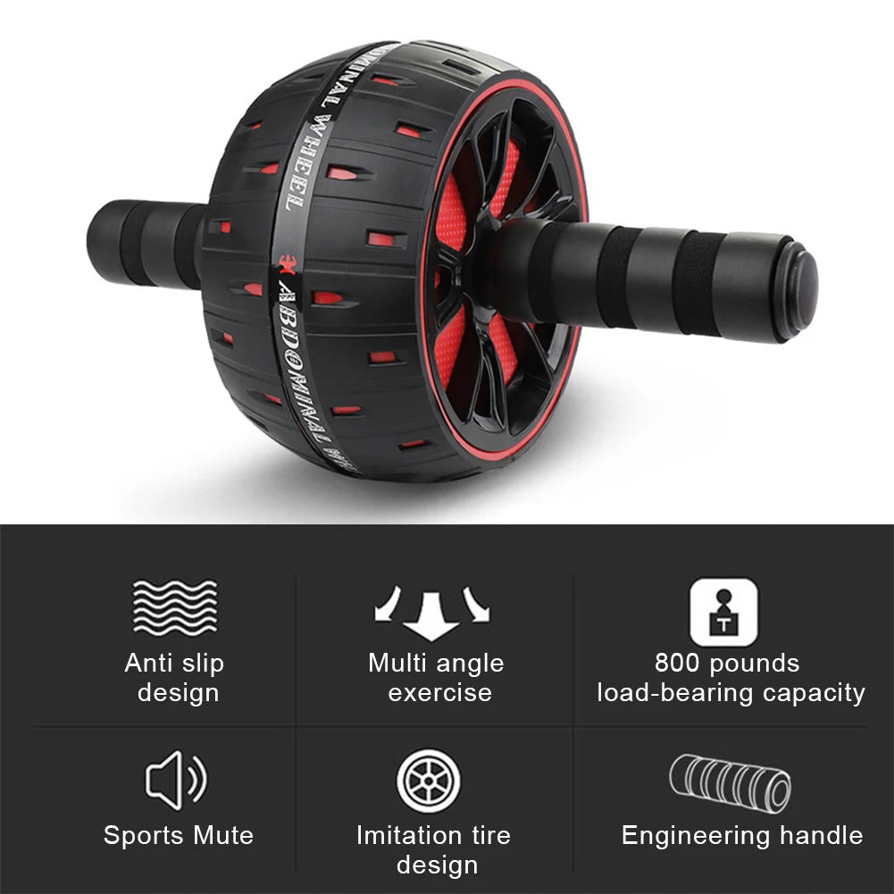 Abs Workout Ab Roller Wheel Exercise Equipment Abdominal Training Sports Equipment Keep Fitness Wheels for Gym Strength Workout