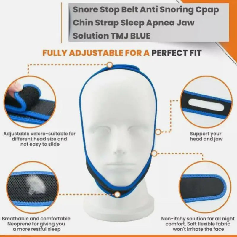 Outdoor Gym Equipment Fitness Anti-Snoring Chin Strap Mouth Guards Stop Bruxism Anti-Nasnoring Solutions Breathe Anti-snoring