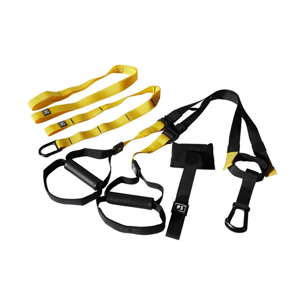 Suspension Trainer System Resistance Trainer Fitness Straps Multi-Function Bodyweight Resistance Bands for Full Body Workout