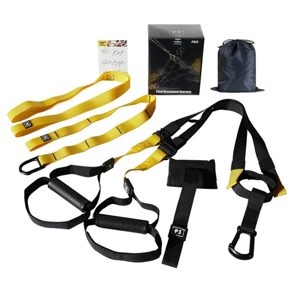 Suspension Trainer System Resistance Trainer Fitness Straps Multi-Function Bodyweight Resistance Bands for Full Body Workout