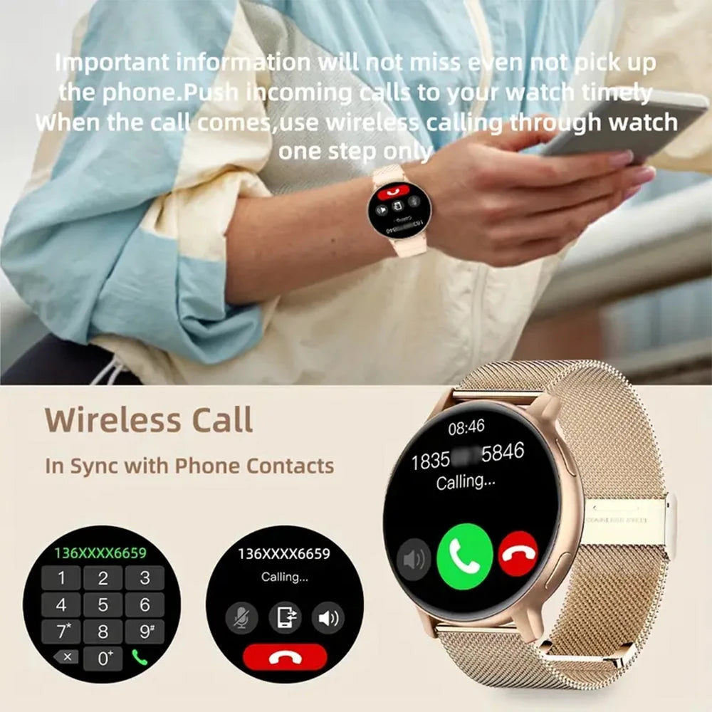 SENBONO 2025 Women's Smart Watch Bluetooth Call Fitness Tracker 100+ Sport Mode IP67 Waterproof Smartwatch Women for Android IOS