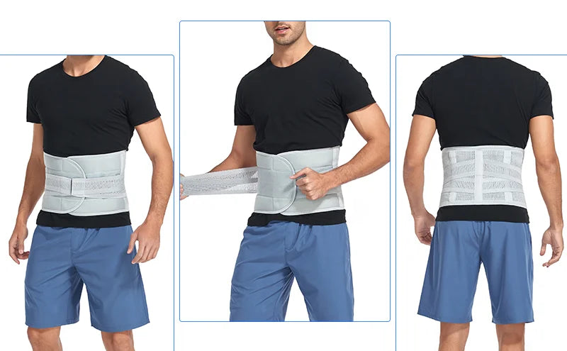 Men Waist Support Belt For Back Pain Waist Trainer Trimmer Belt Gym Waist Protector Weight Lifting Sport Body Shaper Corset Faja