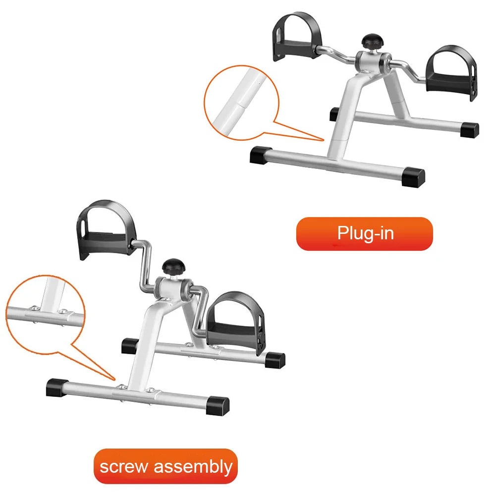 Portable Pedal Exerciser Under Desk Bike Pedal Exerciser Non Slip Foot Peddler Machine Mini Bicycle Trainer for Home Exercise