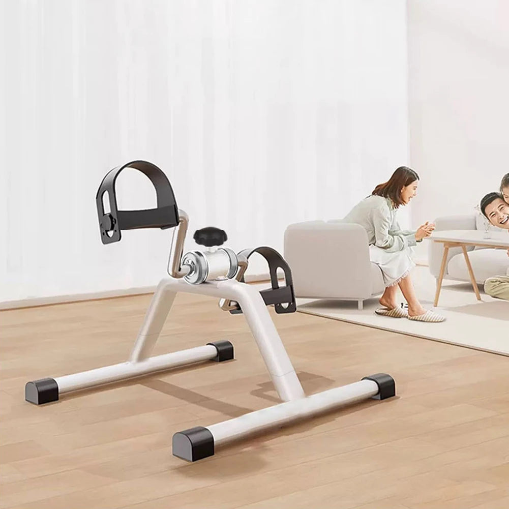 Portable Pedal Exerciser Under Desk Bike Pedal Exerciser Non Slip Foot Peddler Machine Mini Bicycle Trainer for Home Exercise