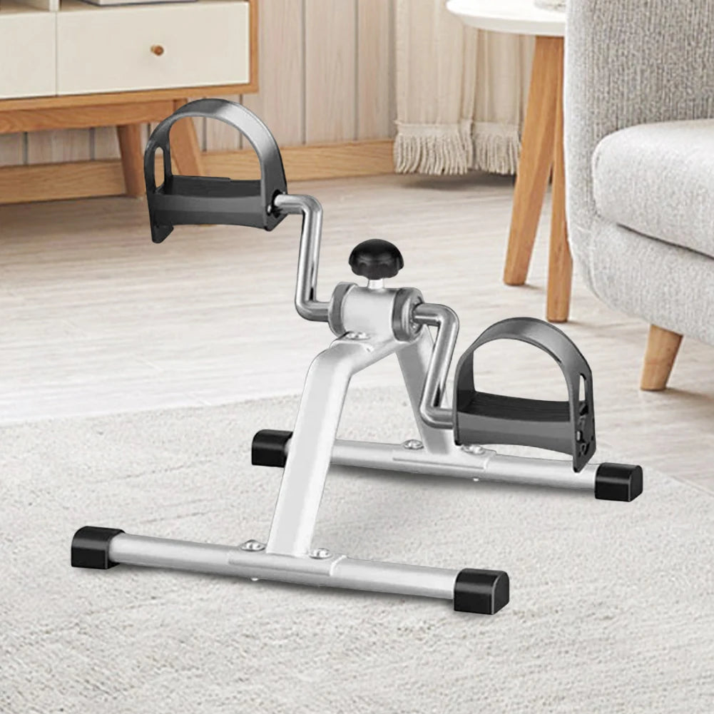 Portable Pedal Exerciser Under Desk Bike Pedal Exerciser Non Slip Foot Peddler Machine Mini Bicycle Trainer for Home Exercise