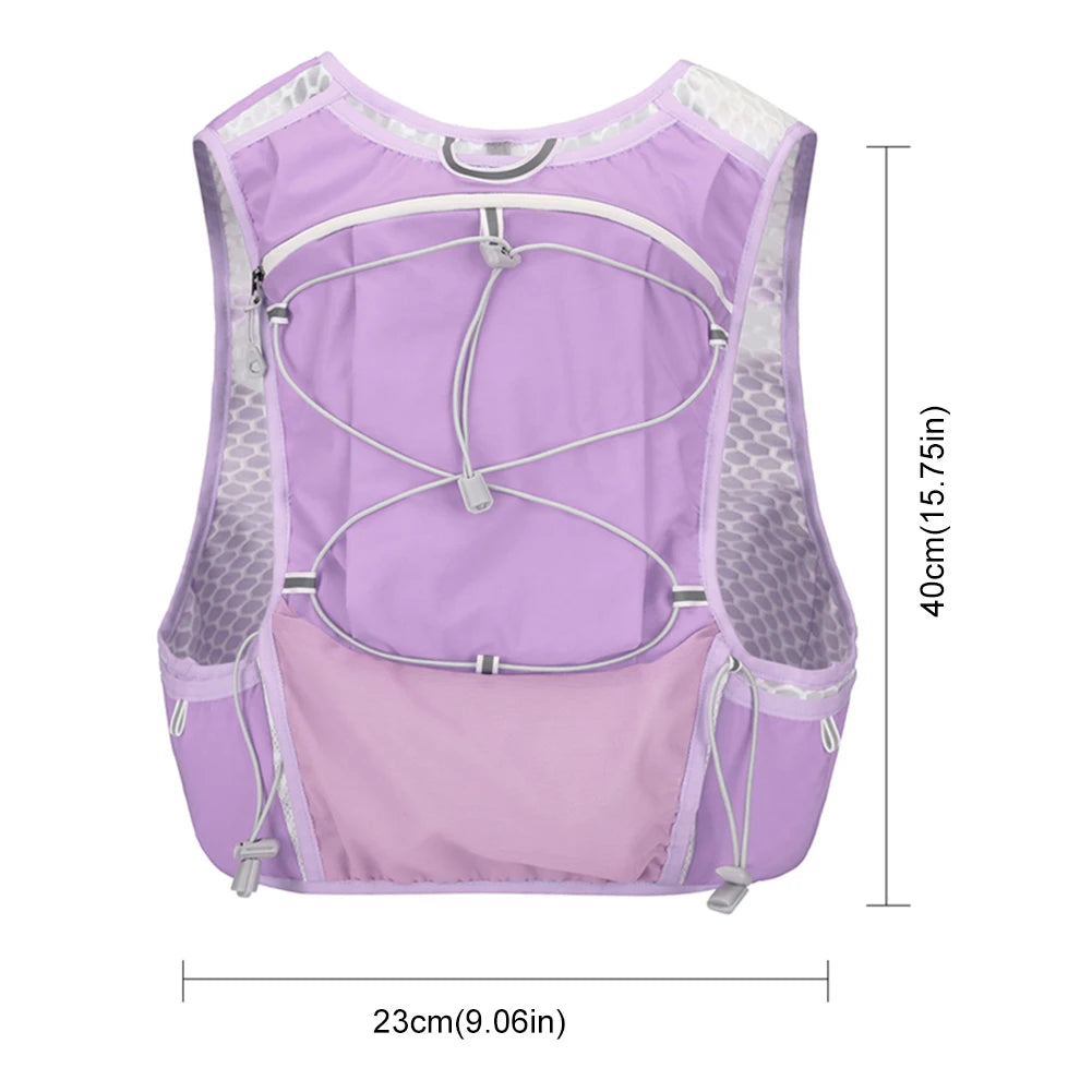 Lightweight Running Vest Waterproof Water Bladder Daypack Reflective Outdoors Hydration Pack for Hiking Trail Running