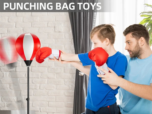 Training Boxing Ball Children Punching Bag Ball Kids Boxing Response Gloves Sport Musculation Training Home Gym Toys Gifts Boys