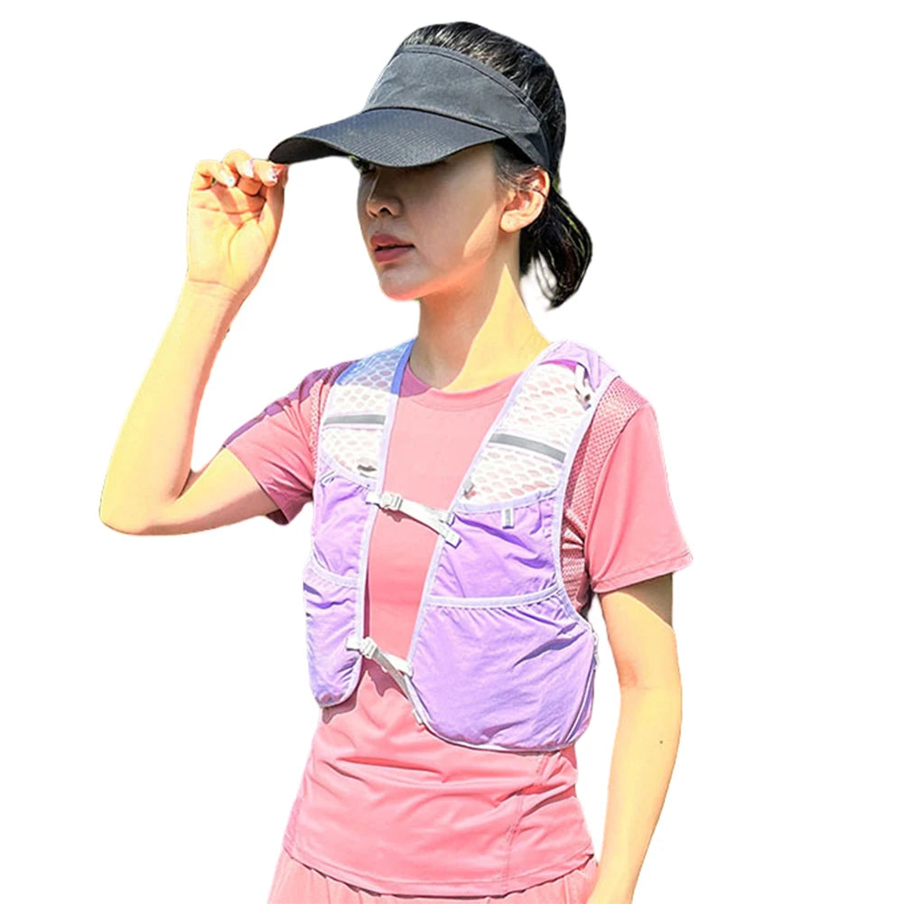 Lightweight Running Vest Waterproof Water Bladder Daypack Reflective Outdoors Hydration Pack for Hiking Trail Running