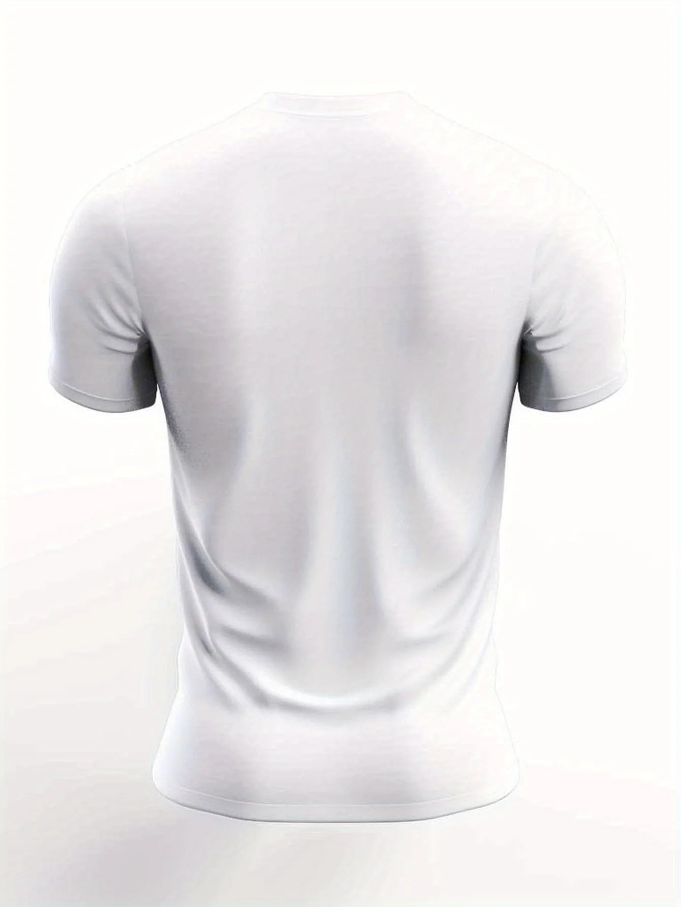 Summer Men's Front Printed Short Sleeve T-Shirt Top Comfortable Breathable Fabric Casual Sports Style View