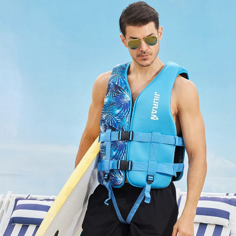 Adjustable Buoyancy Survival Suit Neoprene Warm Water Sports Life Jacket Wear-resistant Multipurpose for Swimming Sea Fishing