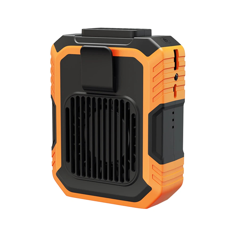Portable Mini Waist Fan USB Rechargeable 4000mAh Clip Fan Emergency Power Bladeless Cooler for Outdoor Activities