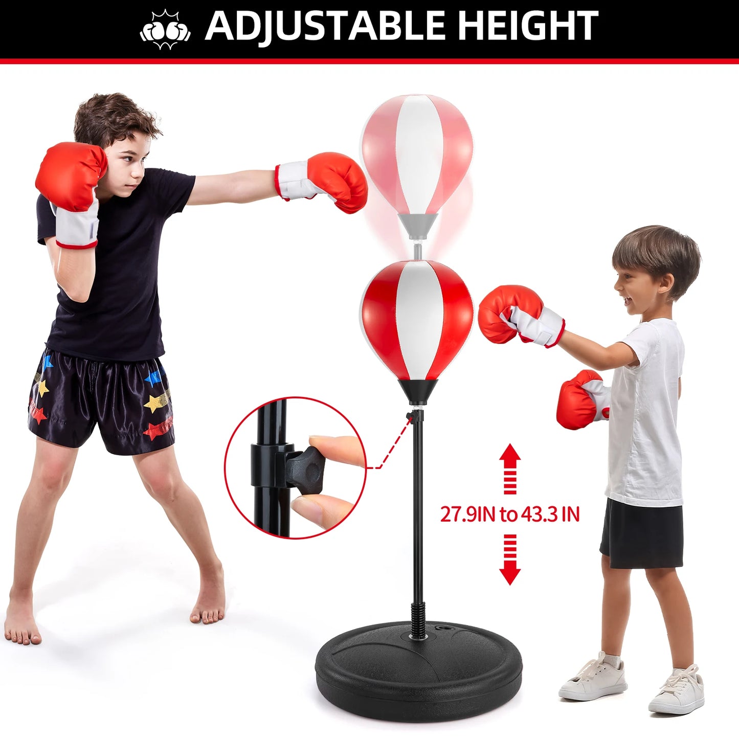 Training Boxing Ball Children Punching Bag Ball Kids Boxing Response Gloves Sport Musculation Training Home Gym Toys Gifts Boys