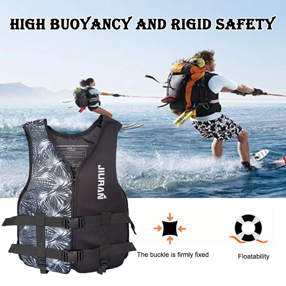 Adjustable Buoyancy Survival Suit Neoprene Warm Water Sports Life Jacket Wear-resistant Multipurpose for Swimming Sea Fishing