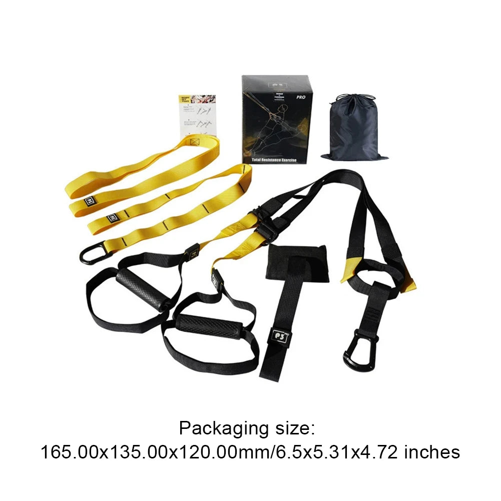 Suspension Trainer System Resistance Trainer Fitness Straps Multi-Function Bodyweight Resistance Bands for Full Body Workout