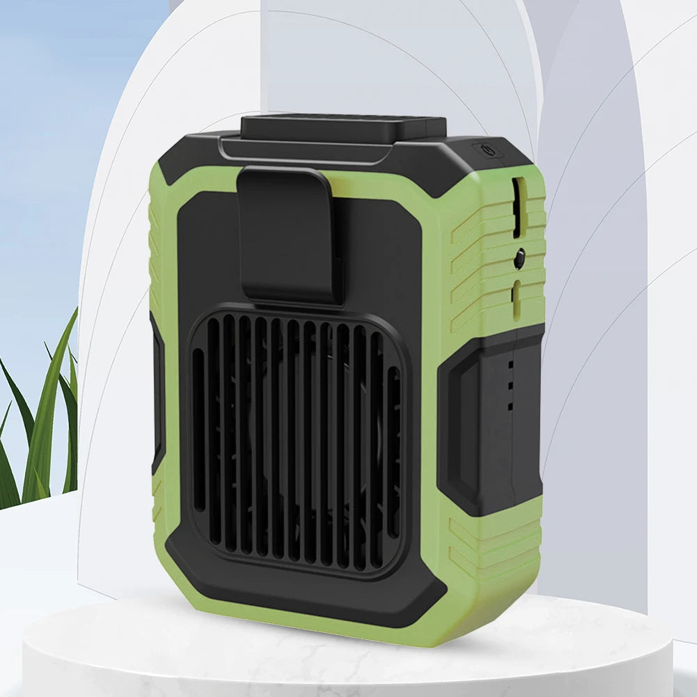 Portable Mini Waist Fan USB Rechargeable 4000mAh Clip Fan Emergency Power Bladeless Cooler for Outdoor Activities
