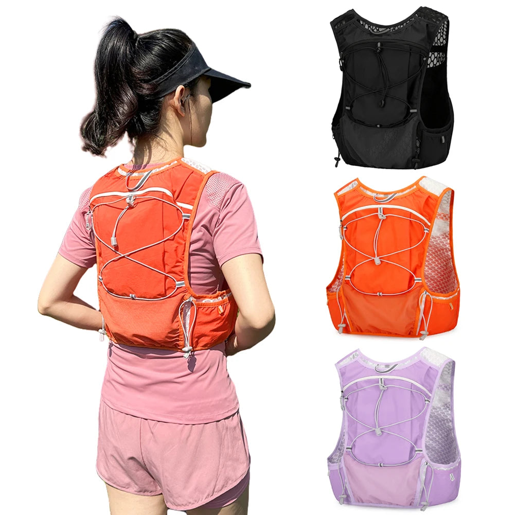 Lightweight Running Vest Waterproof Water Bladder Daypack Reflective Outdoors Hydration Pack for Hiking Trail Running