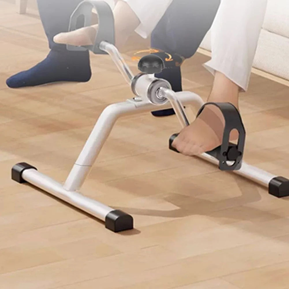 Portable Pedal Exerciser Under Desk Bike Pedal Exerciser Non Slip Foot Peddler Machine Mini Bicycle Trainer for Home Exercise