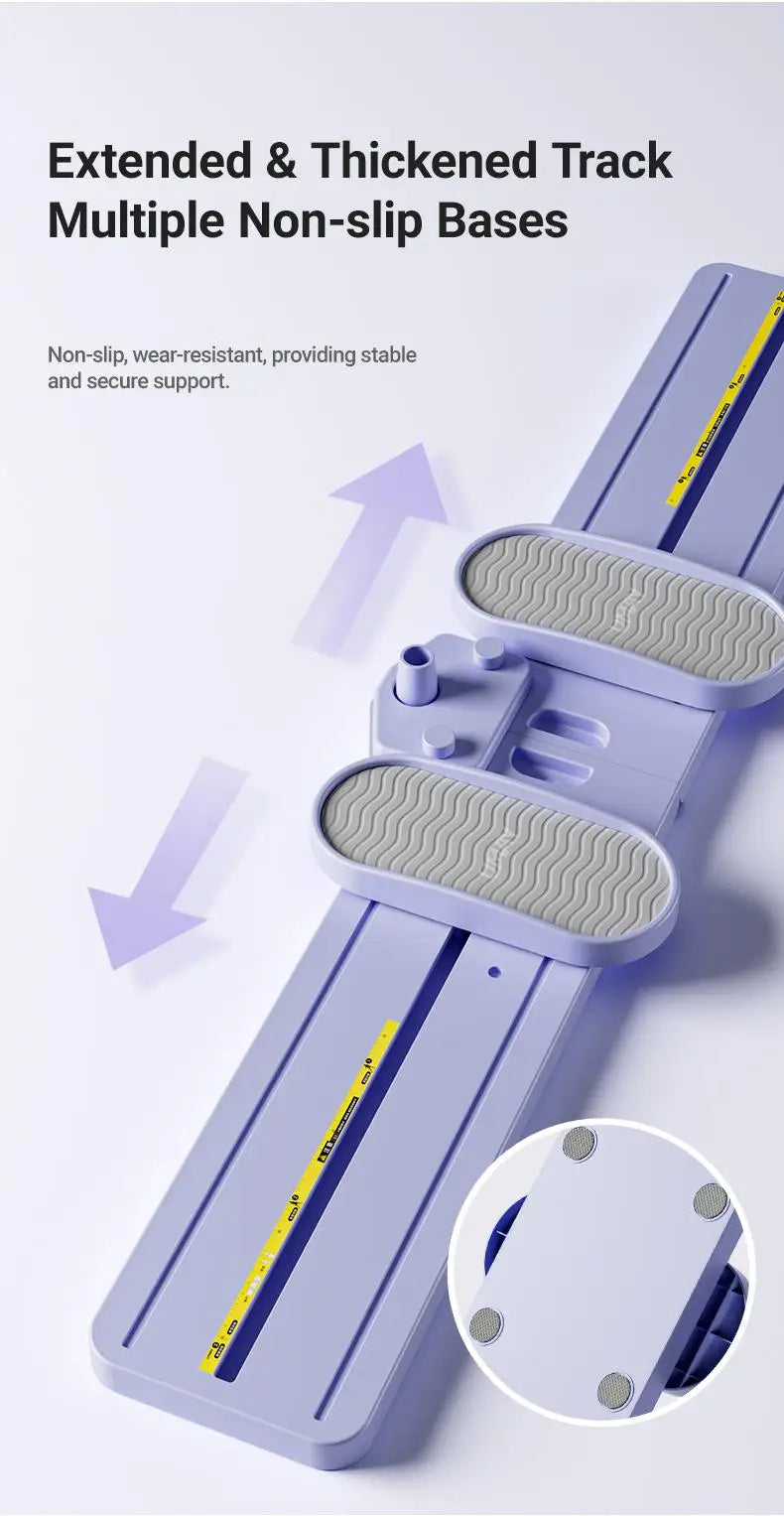 "Foldable 3-in-1 Ski Trainer: Leg, Pelvic & Hip Strengthener for Postpartum Women, Home Gym Equipment"