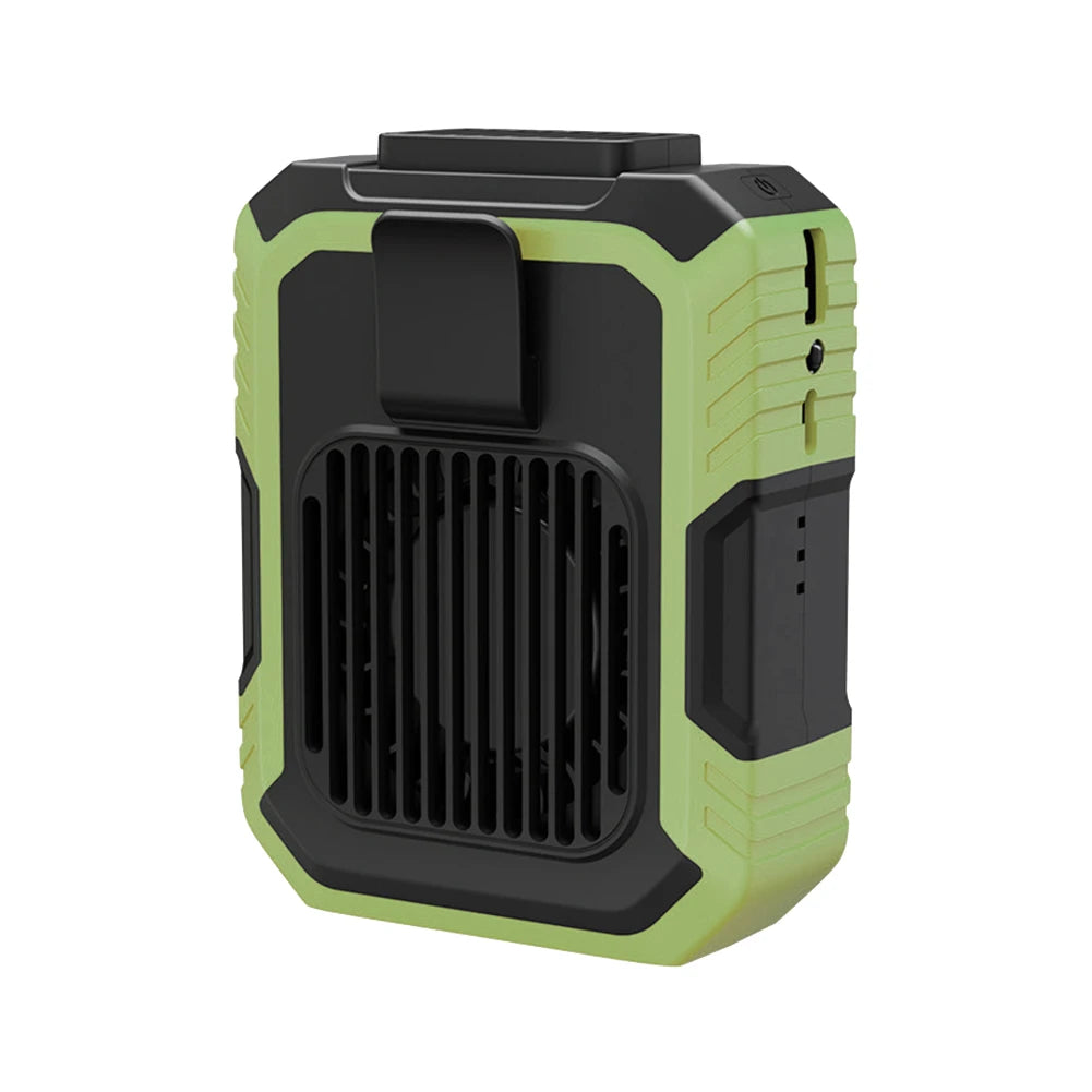 Portable Mini Waist Fan USB Rechargeable 4000mAh Clip Fan Emergency Power Bladeless Cooler for Outdoor Activities
