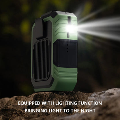 Portable Mini Waist Fan USB Rechargeable 4000mAh Clip Fan Emergency Power Bladeless Cooler for Outdoor Activities