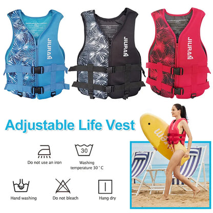 Adjustable Buoyancy Survival Suit Neoprene Warm Water Sports Life Jacket Wear-resistant Multipurpose for Swimming Sea Fishing