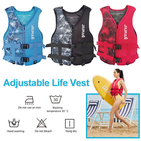Adjustable Buoyancy Survival Suit Neoprene Warm Water Sports Life Jacket Wear-resistant Multipurpose for Swimming Sea Fishing