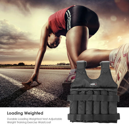 3/15/20/35/50kg Loading Weight Vest Jacket Sand Clothing for Running Training Fitness Equipment Adjustable Waistcoat Jackets