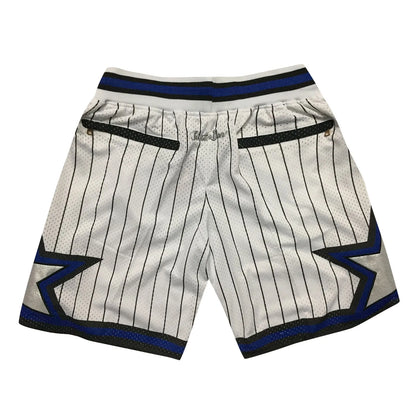 2025 Retro Embroidered Basketball Shorts Men High-Waisted Gym Cropped Shorts - Athletic Streetwear Training Sportswear