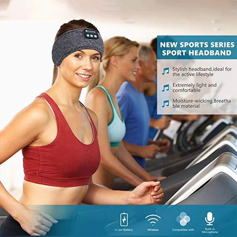 Sports Fitness Music Bluetooth Headband Elastic Sleeping Eye Mask Patch Wireless Bluetooth Headset Wireless Headscarf Earphones