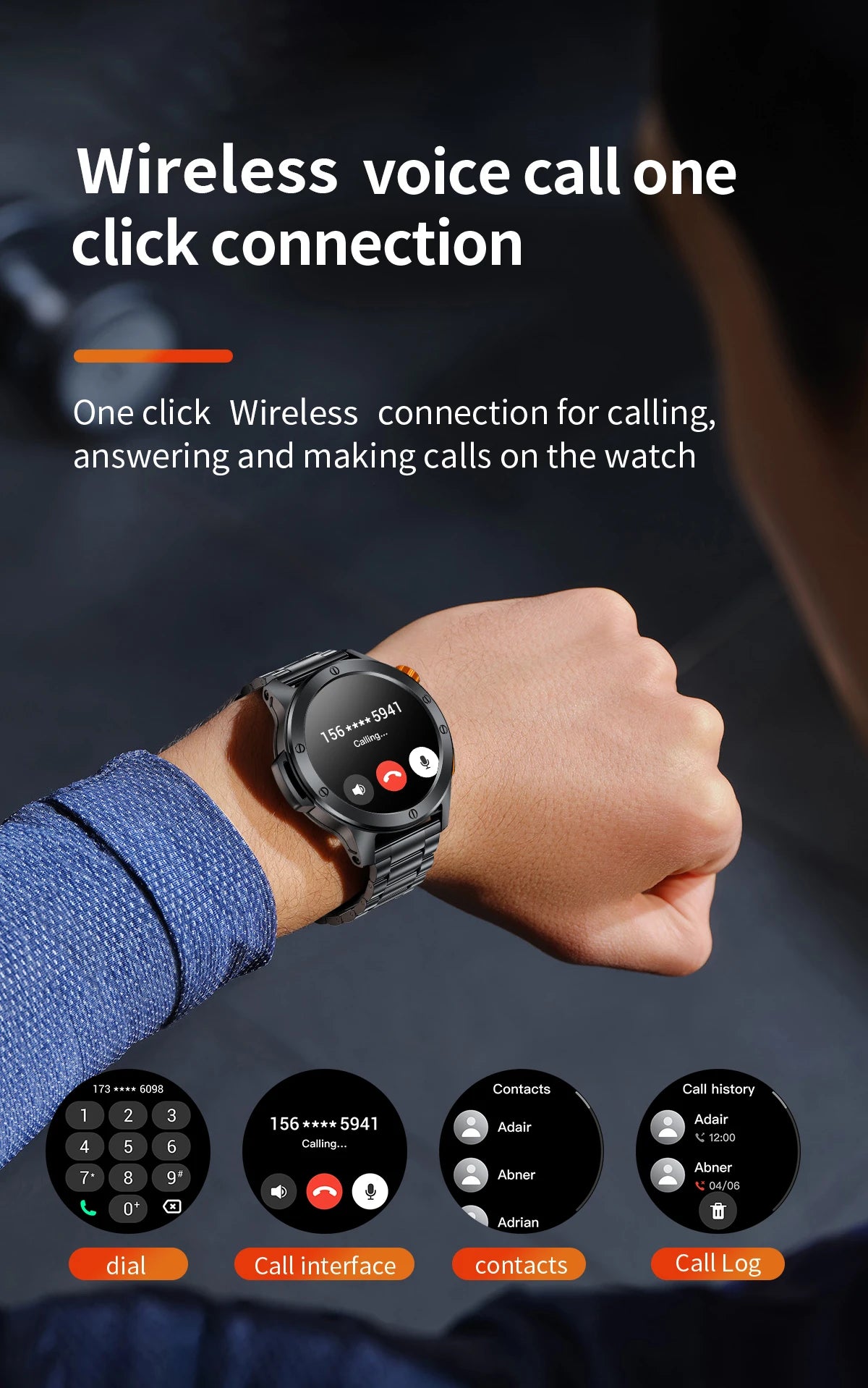 LIGE Sports Smart Watch Men LED Flashlight IP68 Waterproof Bluetooth Call Health Watches Voice Assistant Military Smartwatch Men
