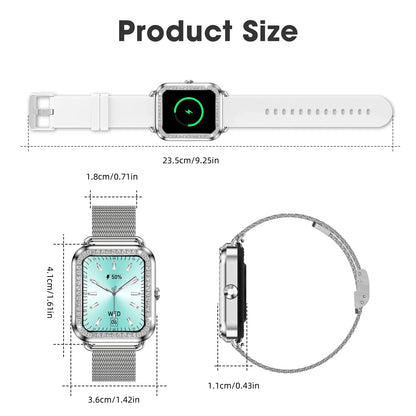 Women's Fashion Wearable Smartwatch (answer/dial), For Android And IPhone, Fitness Watch, AI Voice Function