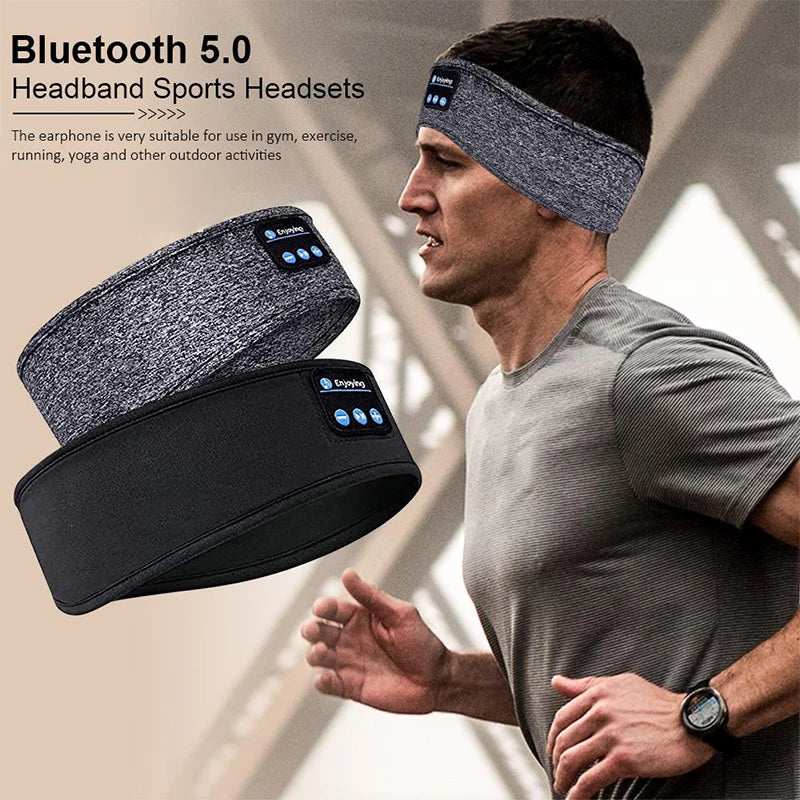 Sports Fitness Music Bluetooth Headband Elastic Sleeping Eye Mask Patch Wireless Bluetooth Headset Wireless Headscarf Earphones