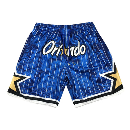 2025 Retro Embroidered Basketball Shorts Men High-Waisted Gym Cropped Shorts - Athletic Streetwear Training Sportswear