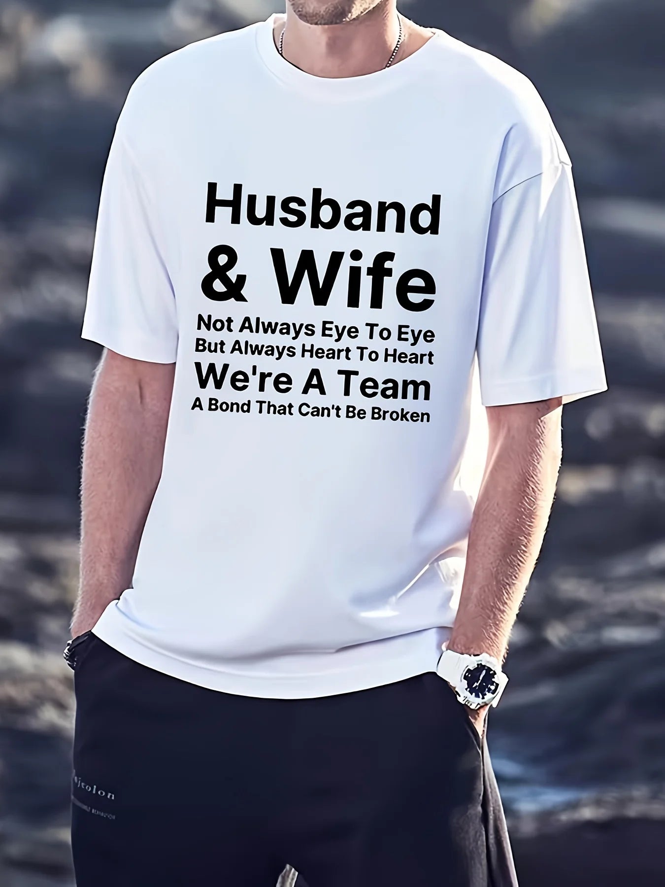 Men's Casual Short-Sleeve T-Shirt, Fashionable & Versatile, Outdoor & Active Wear Tee With Inspirational Print