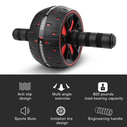 Abs Workout Ab Roller Wheel Exercise Equipment Abdominal Training Sports Equipment Keep Fitness Wheels for Gym Strength Workout