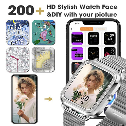 Women's Fashion Wearable Smartwatch (answer/dial), For Android And IPhone, Fitness Watch, AI Voice Function