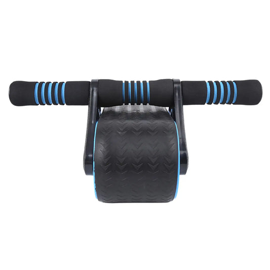 Springback Wheels Roller Domestic Abdominal Exerciser Push‑up Training Mute Fitness Equipment Blue Springback Wheels Roller