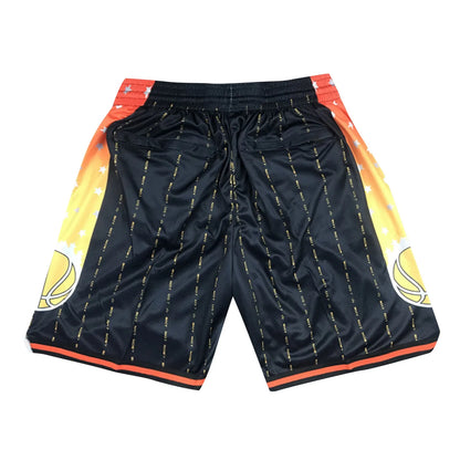 2025 Retro Embroidered Basketball Shorts Men High-Waisted Gym Cropped Shorts - Athletic Streetwear Training Sportswear