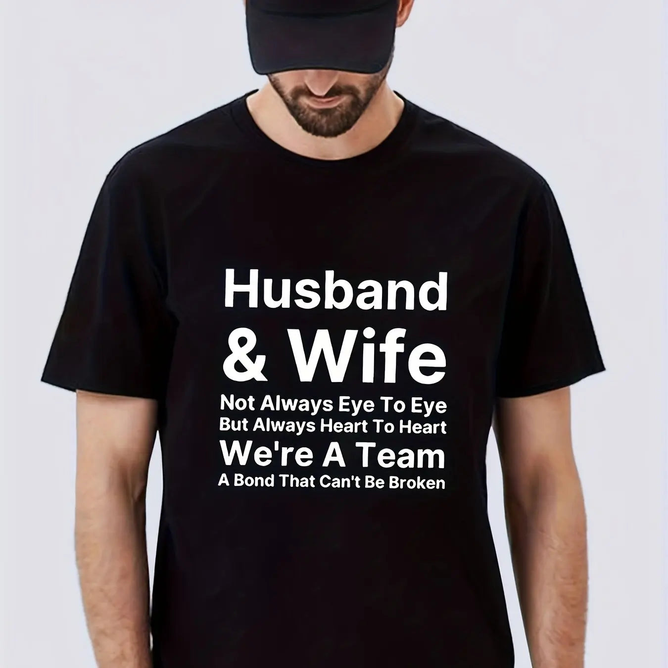 Men's Casual Short-Sleeve T-Shirt, Fashionable & Versatile, Outdoor & Active Wear Tee With Inspirational Print