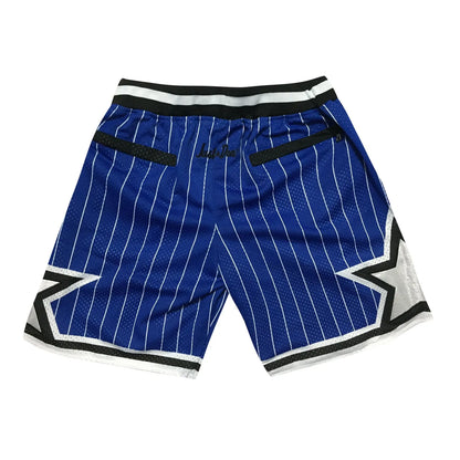 2025 Retro Embroidered Basketball Shorts Men High-Waisted Gym Cropped Shorts - Athletic Streetwear Training Sportswear